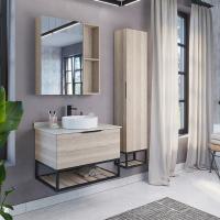Шкаф-колонна Comforty Порто-35 дуб дымчатый