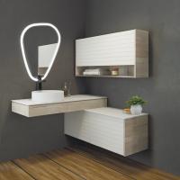 Comforty. Шкаф подвесной "Клеон-120" белый/дуб дымчатый