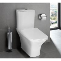 AZ-1038A N FRETTA Square N Унитаз напольный безободковый  c сиденьем микролифт дюропласт 650х340х780мм