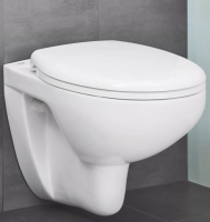 39351000 Bau Ceramic Унитаз подвесной, безободковый с сиденьем микролифт, белый
