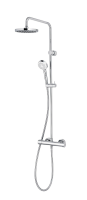 Душевая система KLUDI LOGO DUAL SHOWER SYSTEM с термостатом, хром (6809405-00)