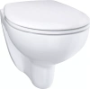 39351000 Bau Ceramic Унитаз подвесной, безободковый с сиденьем микролифт, белый