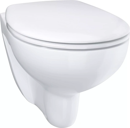 39351000 Bau Ceramic Унитаз подвесной, безободковый с сиденьем микролифт, белый
