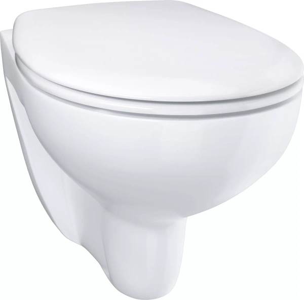 39351000 Bau Ceramic Унитаз подвесной, безободковый с сиденьем микролифт, белый