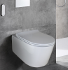 RENNES Унитаз подвесной 550*365*370, БЕЗОБОДКОВЫЙ, микролифт SLIM, БЫСТРОСЪЕМНОЕ КРЕПЛЕНИЕ