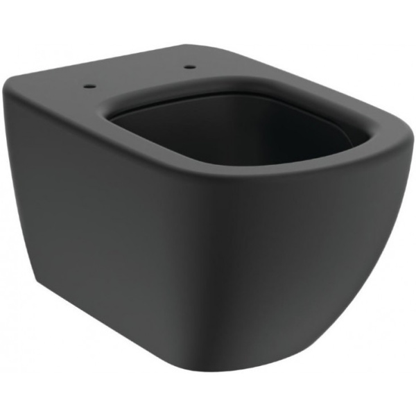 T0079V3 TESI BLACK  AquaBlade® Подвесной унитаз, глубокий смыв, сидение и крышка T3528V3 или T3527V3 заказывается дополнительно, с крепежом TT0299598