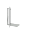 Душ. Ограждение SATURN WTW-110-C-CH-R (правое)