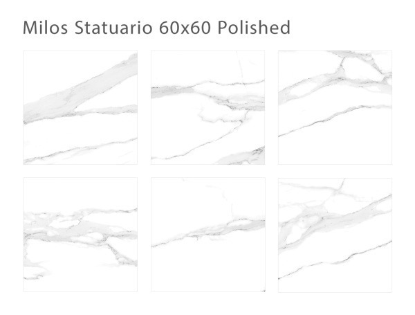 Плитка Milos Statuario 60x60 Polished (4 шт.в уп)