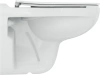 R034301 TIRSO Rimless Безободковый (технология Cut Rimless) подвесной унитаз с сидением и крышкой E131801