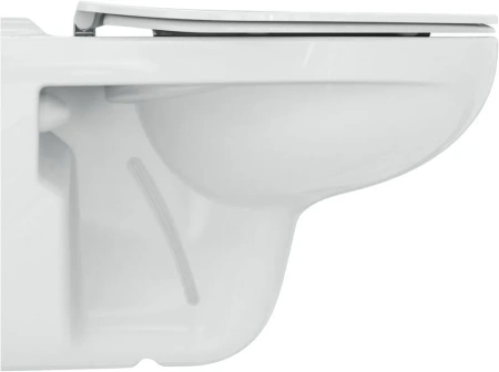 R034301 TIRSO Rimless Безободковый (технология Cut Rimless) подвесной унитаз с сидением и крышкой E131801
