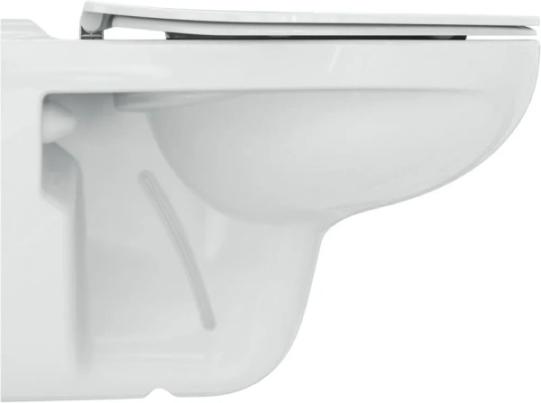R034301 TIRSO Rimless Безободковый (технология Cut Rimless) подвесной унитаз с сидением и крышкой E131801