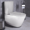 RENNES Унитаз-компакт БЕЗОБОДКОВЫЙ, БЫСТРОСЪЕМНОЕ КРЕПЛЕНИЕ микролифт SLIM, 665*370*870, 4/6 л