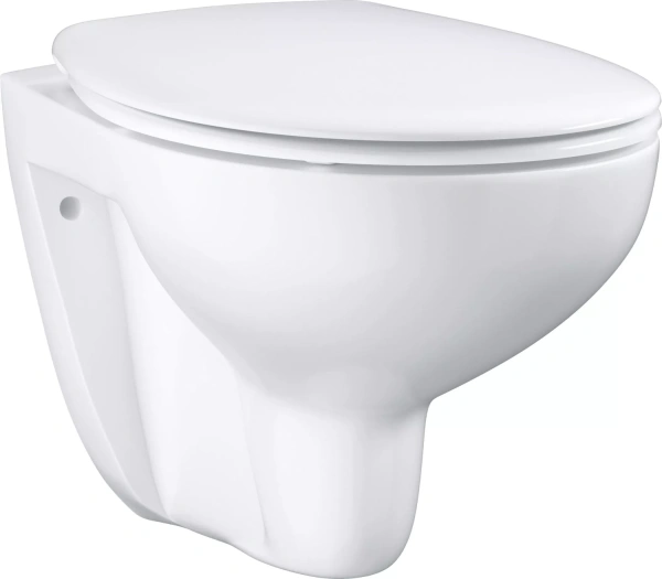 39351000 Bau Ceramic Унитаз подвесной, безободковый с сиденьем микролифт, белый