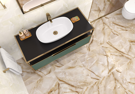 6060ORO11P Onyx Royal Latte Керамогранит полированный 600*600*8 (4 шт в уп/54.72  м в пал)