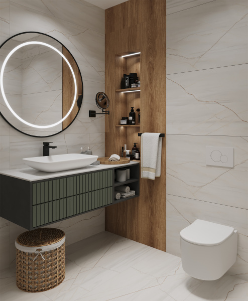 Плитка Crake White 60x120 Polished (2 шт.в уп)