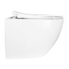 Унитаз подвесной безободковый  c сиденьем микролифт полипропилен PRO 480*360*350 мм CS-1049SB