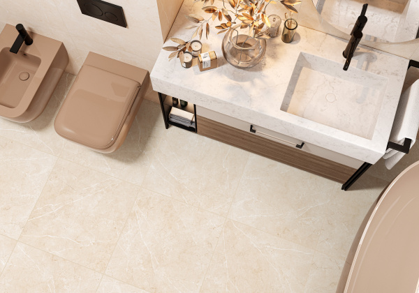 GFU04CMF04R керамогранит матовый Crema Marfil 600*600*9 (5 шт в уп/54 м в пал)