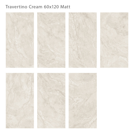 Плитка Travertino Cream 60x120 Matt (2 шт.в уп)