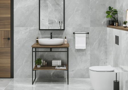 6060AMB15P Armani Marble Gray Керамогранит полированный 600*600*8 (4 шт в уп/54.72  м в пал)