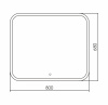 Зеркало AZARIO Стив 800х680, LED-подсветка с диммером, сенсорный выключатель (ФР-00001137)