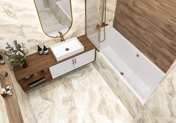Destone Crema GP40DES01R Керамогранит матовый 600*600*9,5 (4 шт в уп/43,2 м в пал)