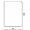 Зеркало AZARIO Стив 800х1000 c подсветкой и диммером, сенсор выкл (ФР-00001800)