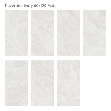 Плитка Travertino Ivory 60x120 Matt (2 шт.в уп)