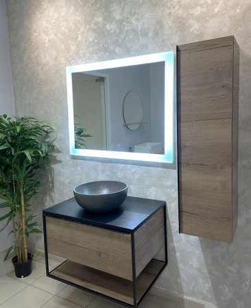 Зеркало AZARIO Норма 1000х800, LED-подсветка с диммером, сенсорный выключатель (ФР-00001452)