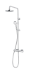 Душевая система KLUDI LOGO DUAL SHOWER SYSTEM с термостатом, хром (6809405-00)