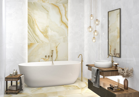 60120ICO02P Ice Onyx Rosy Керамогранит полированный 600*1200*7 (2 шт в уп/53,28  м в пал)