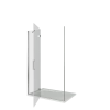 Душ. Ограждение SATURN WTW-110-C-CH-L (левое)