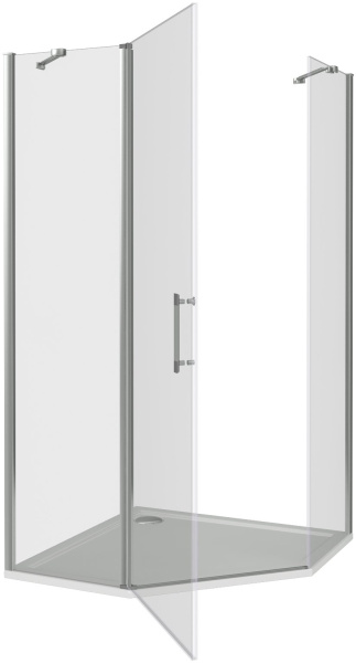 Душ. Ограждение MOKKA PNT-100-C-WE