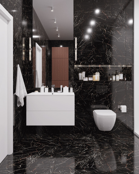 Плитка Molten Black 60x120 High Gloss (2 шт.в уп)