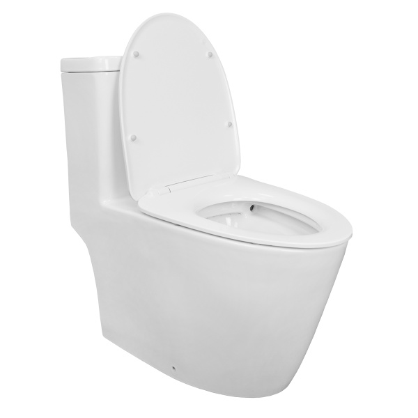 НОВИНКА ONE ON0101 Унитаз напольный безободковый ( МОНОБЛОК ) в комплекте с быстросъемным сиденьем микролифт