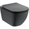 T0079V3 TESI BLACK  AquaBlade® Подвесной унитаз, глубокий смыв, сидение и крышка T3528V3 или T3527V3 заказывается дополнительно, с крепежом TT0299598