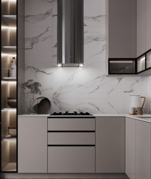 Плитка Venus Statuario Satin 60x120 (2 шт.в уп)