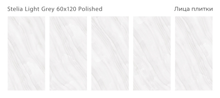 Плитка Stelia Light Grey 60x120 Polished (2 шт.в уп)