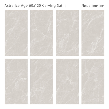 Плитка Astra Ice Age Carving Satin 60x120 (2 шт.в уп)