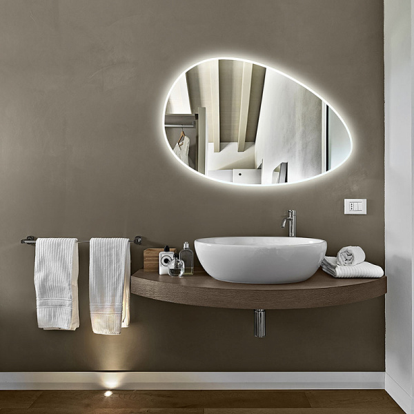 Зеркало AZARIO OMEGA 920*600 c подсветкой и диммером, бесконтактный сенсор (LED-00002556)