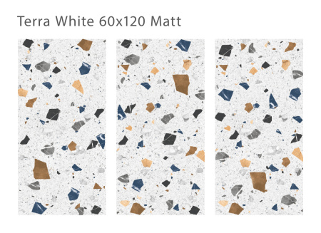 Плитка Terra White 60x120 Matt (2 шт.в уп)