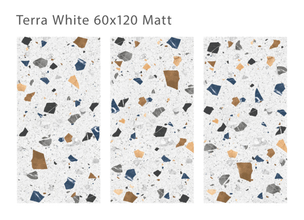 Плитка Terra White 60x120 Matt (2 шт.в уп)